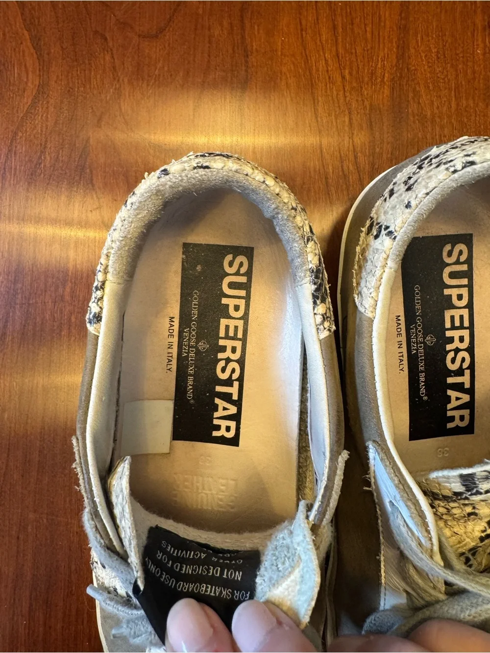 Golden Goose Superstar White & Gray Low-Top Sneakers - GGDB